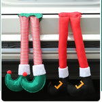 Christmas Ornament Elf Shoe Durable Fabric Hooks 27.6 Inch