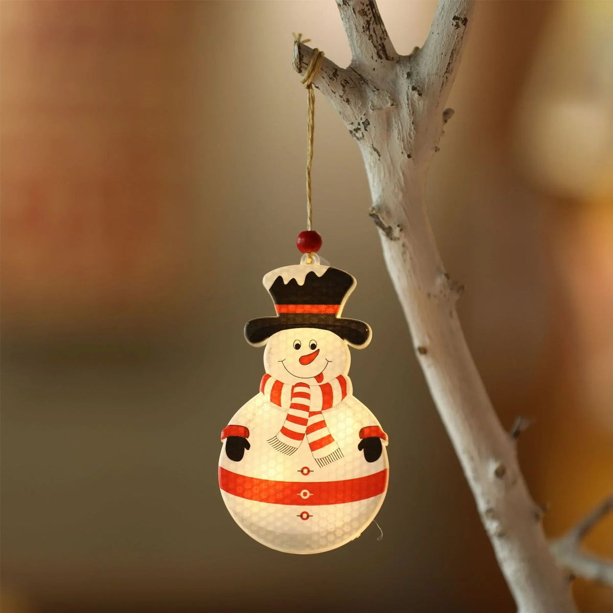 Christmas Ornament Energy-Saving LED Snowflake With Santa