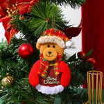 Christmas Ornament Felt Reindeer Hanging Rope