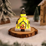 Christmas Ornament Gingerbread House Integrated Warm LED