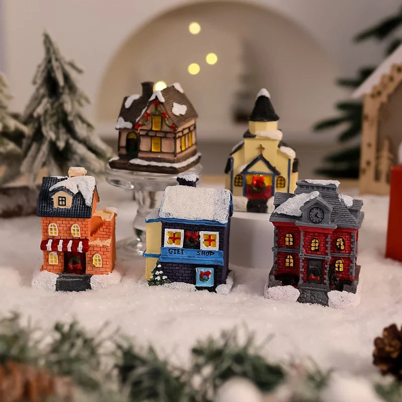 Christmas Ornament Gingerbread House Integrated Warm LED