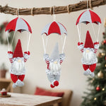 Christmas Ornament Hanging Parachute Santa Durable Fabric
