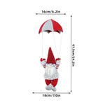 Christmas Ornament Hanging Parachute Santa Durable Fabric