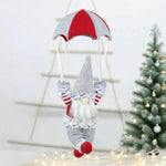 Christmas Ornament Hanging Parachute Santa Durable Fabric