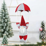 Christmas Ornament Hanging Parachute Santa Durable Fabric
