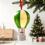 Christmas Ornament Hot Air Balloon Snowman Lightweight & Easy-Hang
