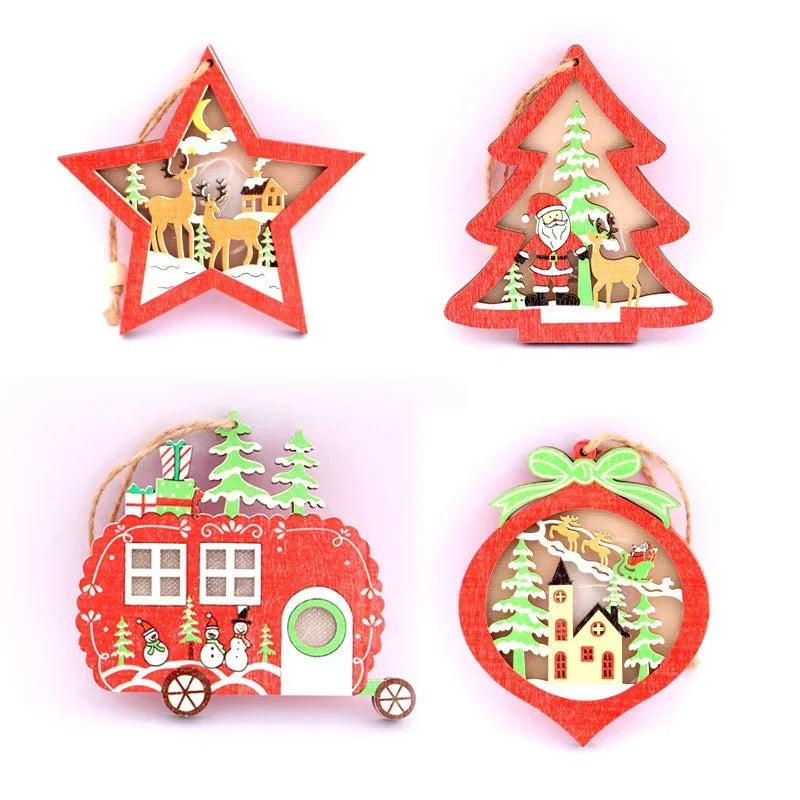 Christmas Ornament Illuminated Battery-Free Easy Hanging