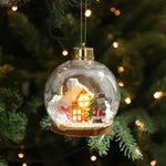 Christmas Ornament LED Snow Globe Design 10 Cm