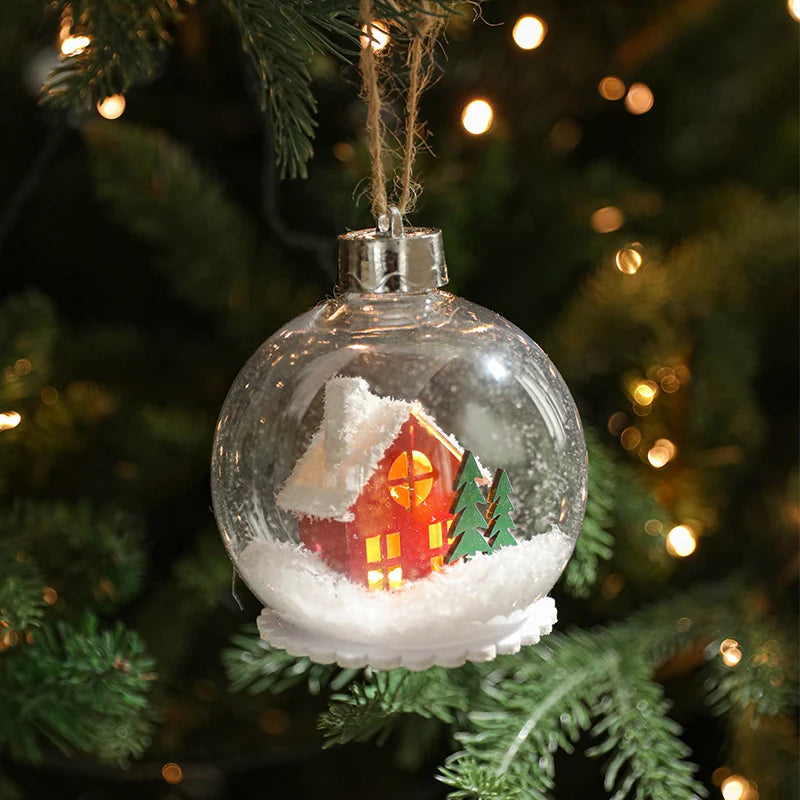 Christmas Ornament LED Snow Globe Design 10 Cm
