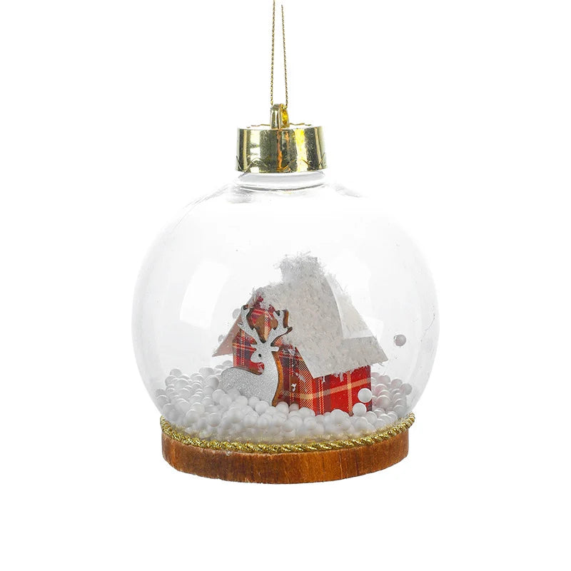 Christmas Ornament LED Snow Globe Design 10 Cm
