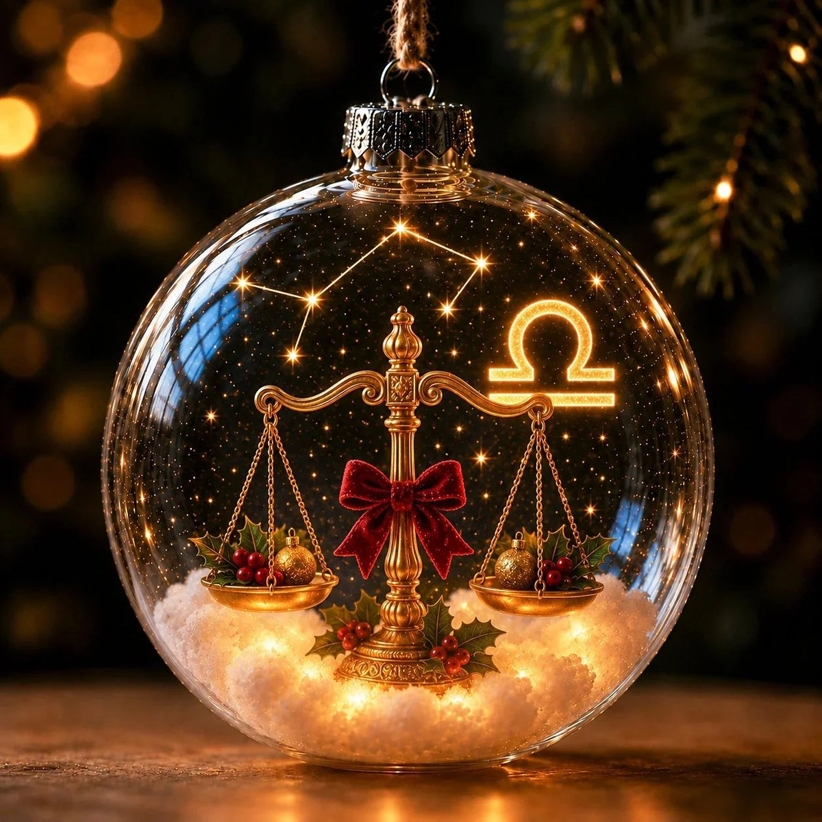 Christmas Ornament Lighted Zodiac Keepsake