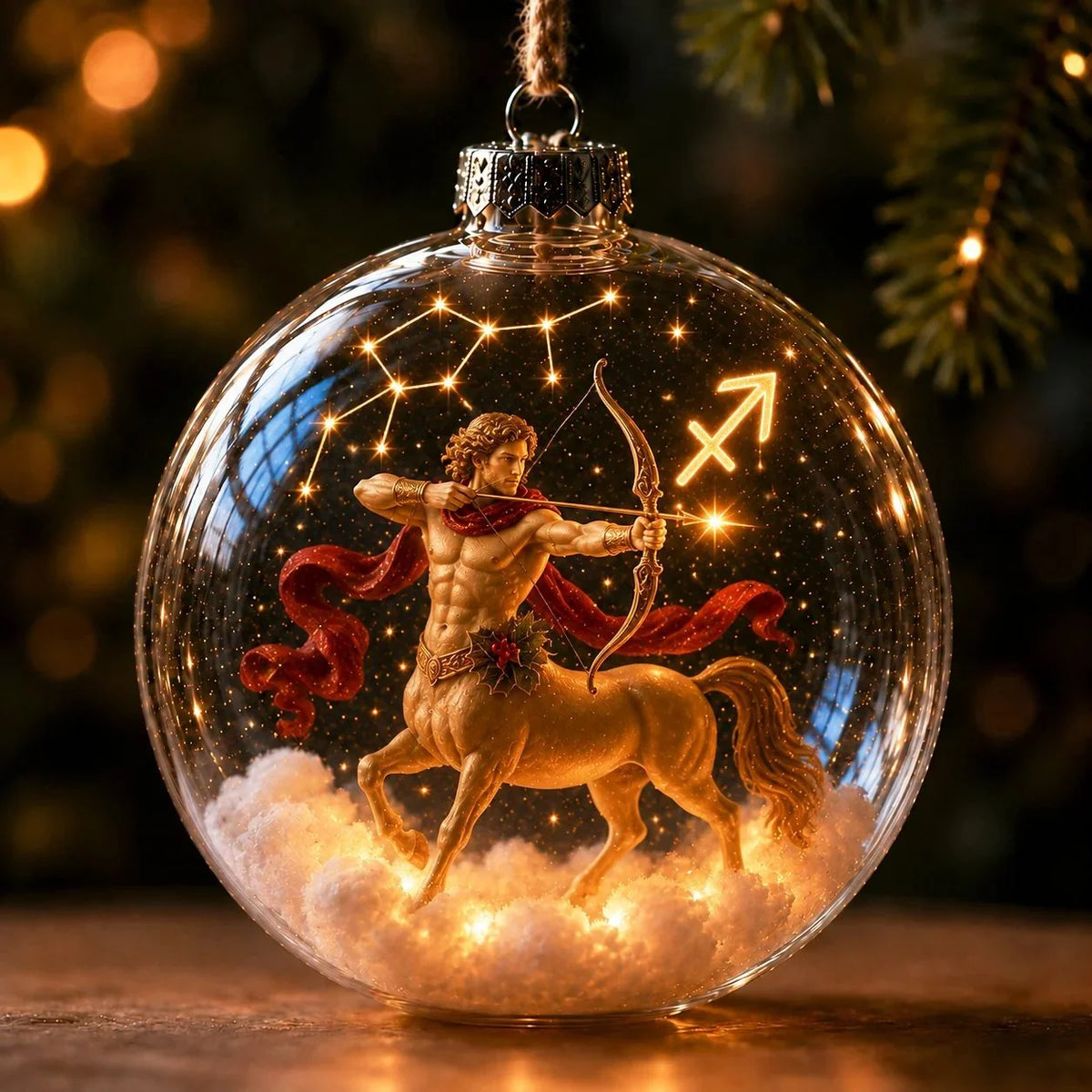 Christmas Ornament Lighted Zodiac Keepsake