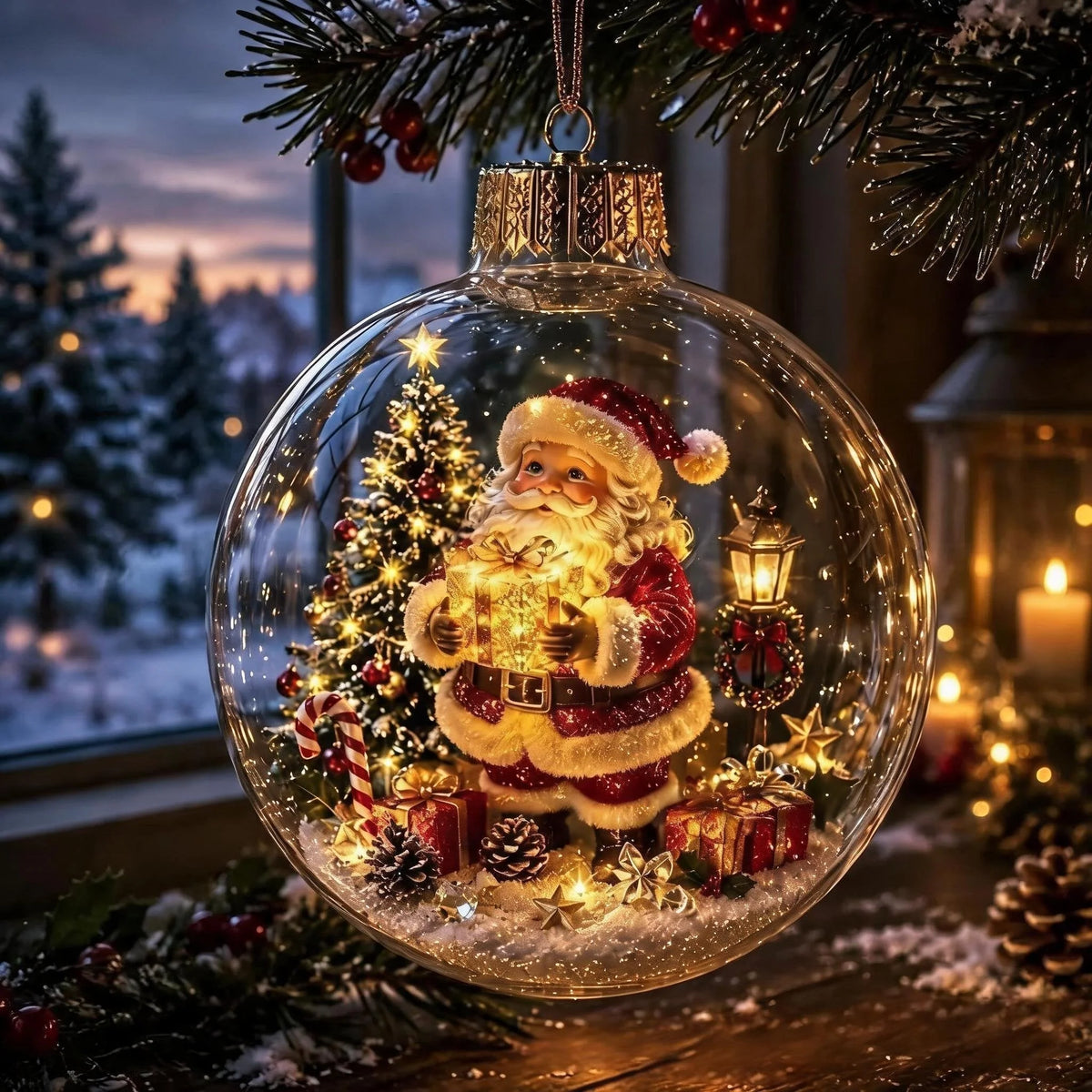 Christmas Ornament Multicolour 3.15-Inch Hanging Design
