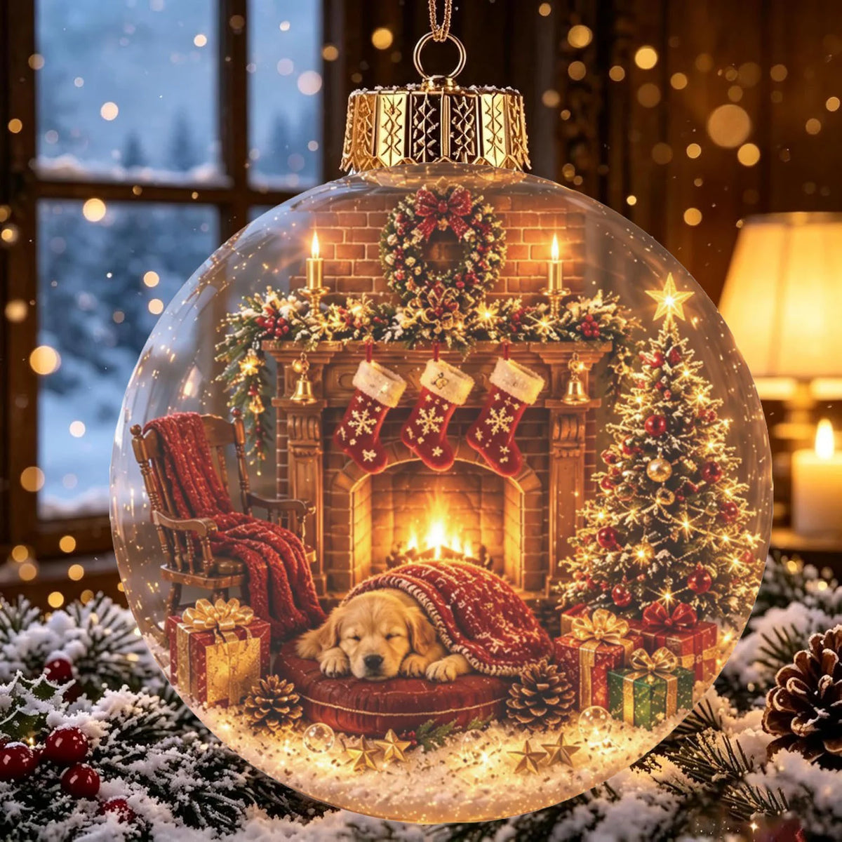 Christmas Ornament Multicolour 3.15-Inch Hanging Design