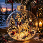 Christmas Ornament Multicolour 3.15-Inch Hanging Design