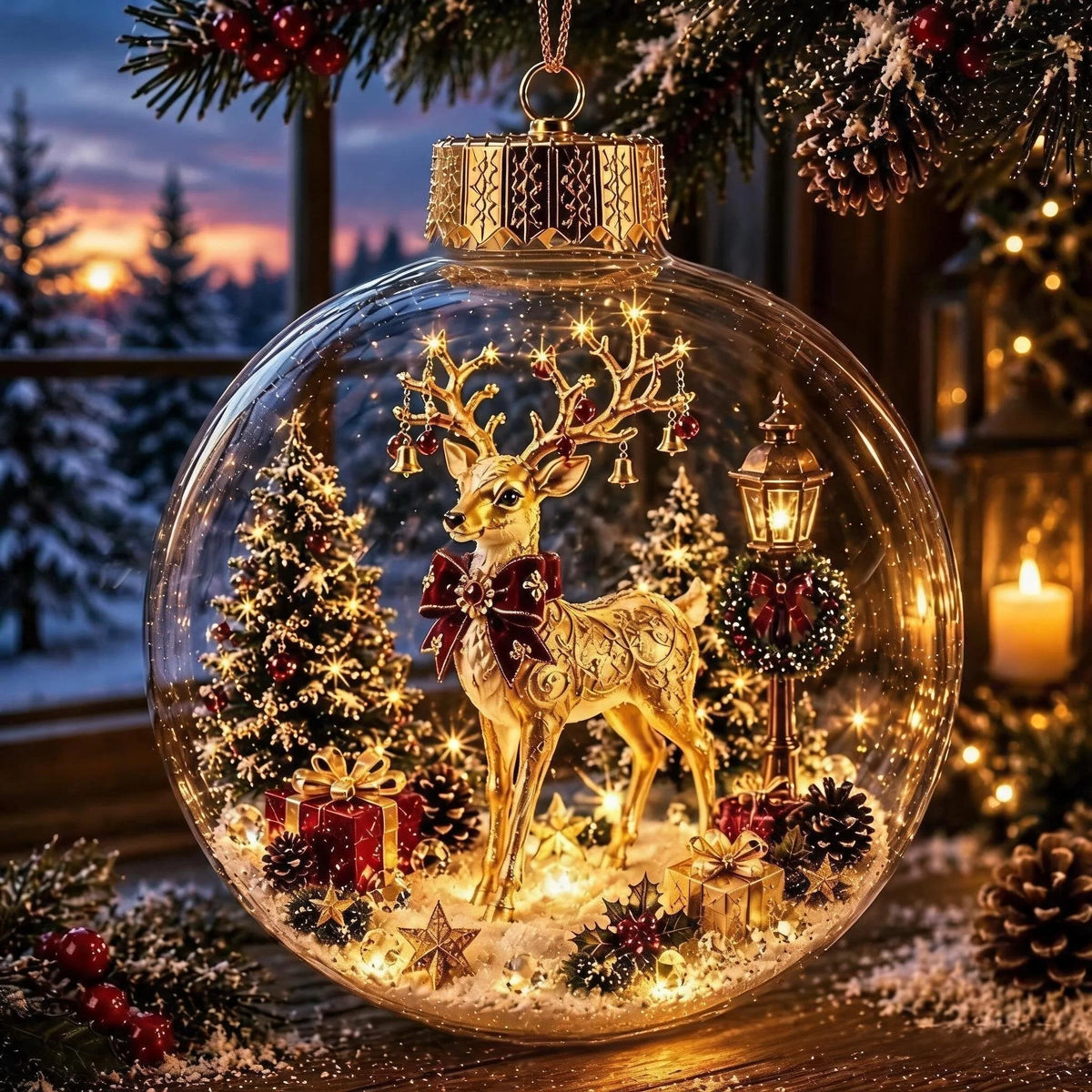 Christmas Ornament Multicolour 3.15-Inch Hanging Design