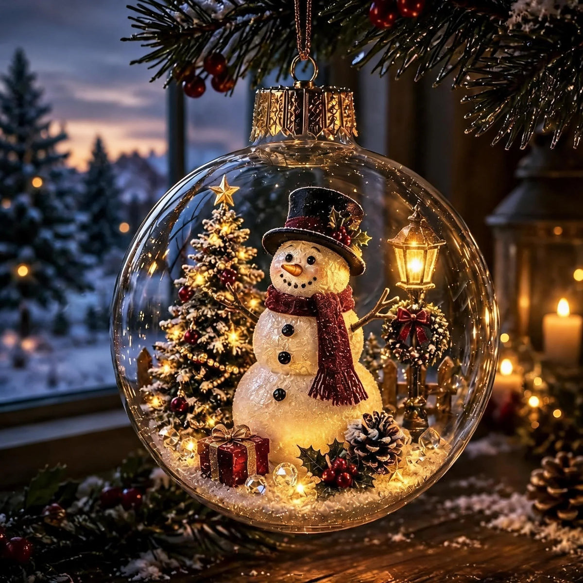 Christmas Ornament Multicolour 3.15-Inch Hanging Design