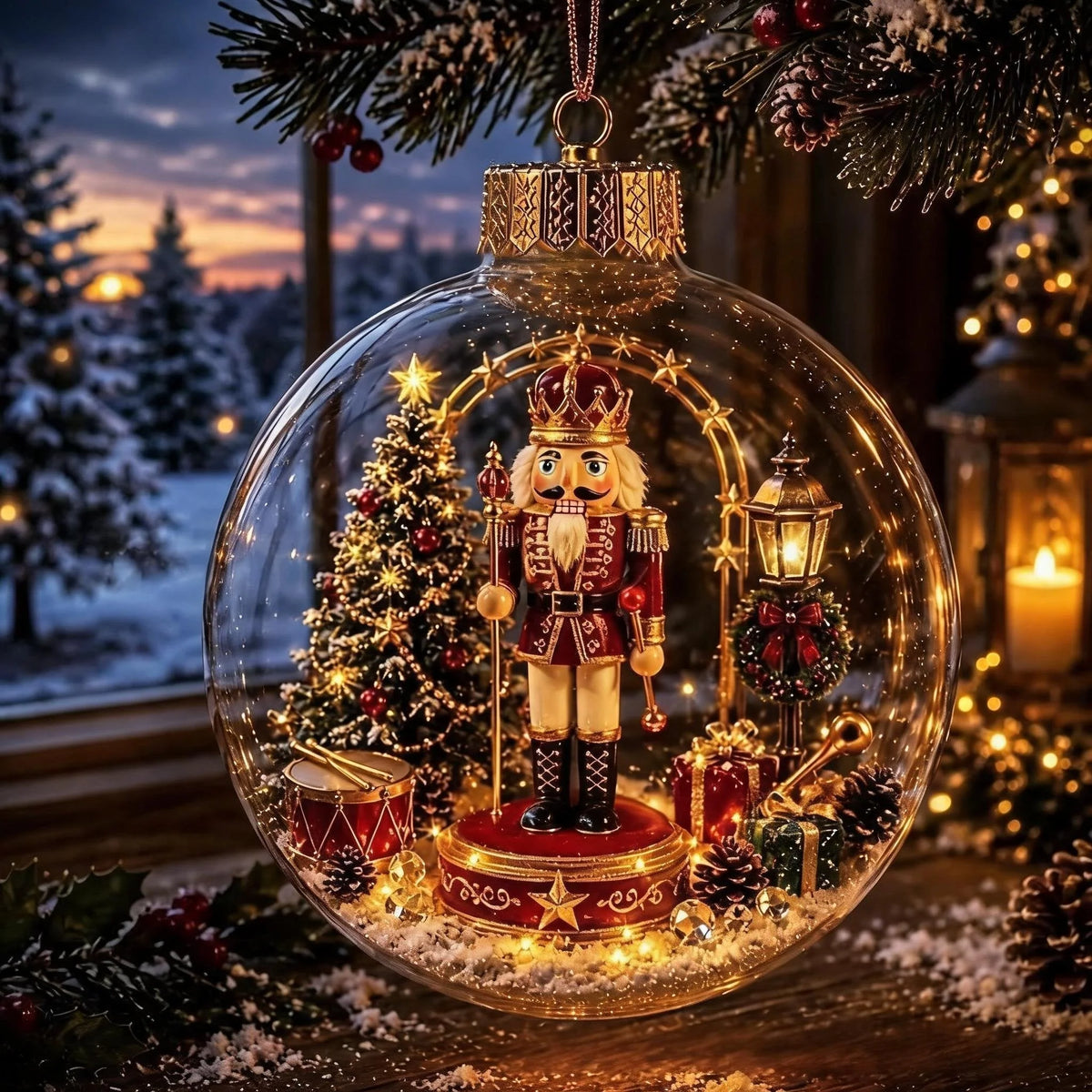 Christmas Ornament Multicolour 3.15-Inch Hanging Design