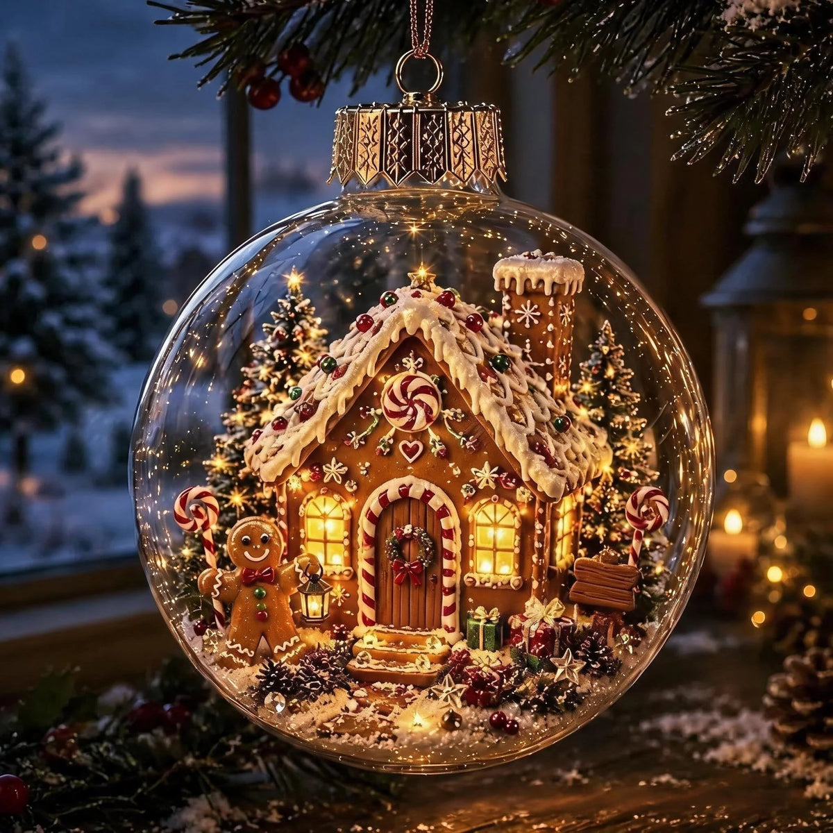 Christmas Ornament Multicolour 3.15-Inch Hanging Design