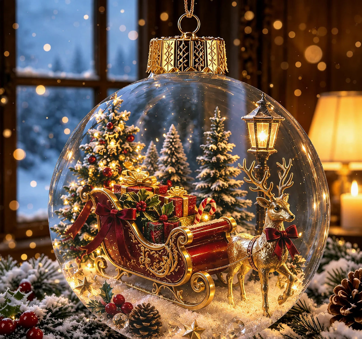 Christmas Ornament Multicolour 3.15-Inch Hanging Design