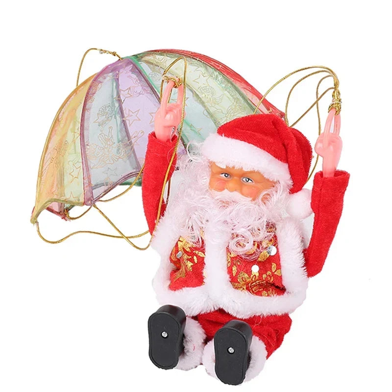 Christmas Ornament Paragliding Santa Lightweight & Eco Friendly