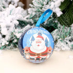 Christmas Ornament Santa & Reindeer Durable Ribbon Hanger