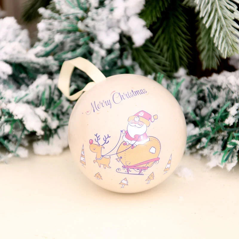 Christmas Ornament Santa & Reindeer Durable Ribbon Hanger