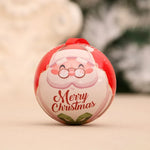 Christmas Ornament Santa & Reindeer Durable Ribbon Hanger