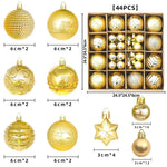 Christmas Ornament Set 44-Piece Glossy & Matte