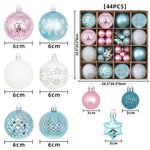 Christmas Ornament Set 44-Piece Glossy & Matte