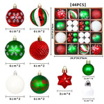 Christmas Ornament Set 44-Piece Glossy & Matte