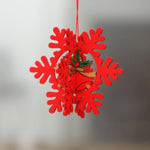 Christmas Ornaments Laser-Engraved Natural Wood