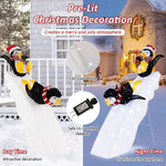 Christmas Penguin Decoration Pre-Lit 130 LED Weatherproof