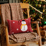 Christmas Pillow Cover Embroidered Sequins Concealed Zipper