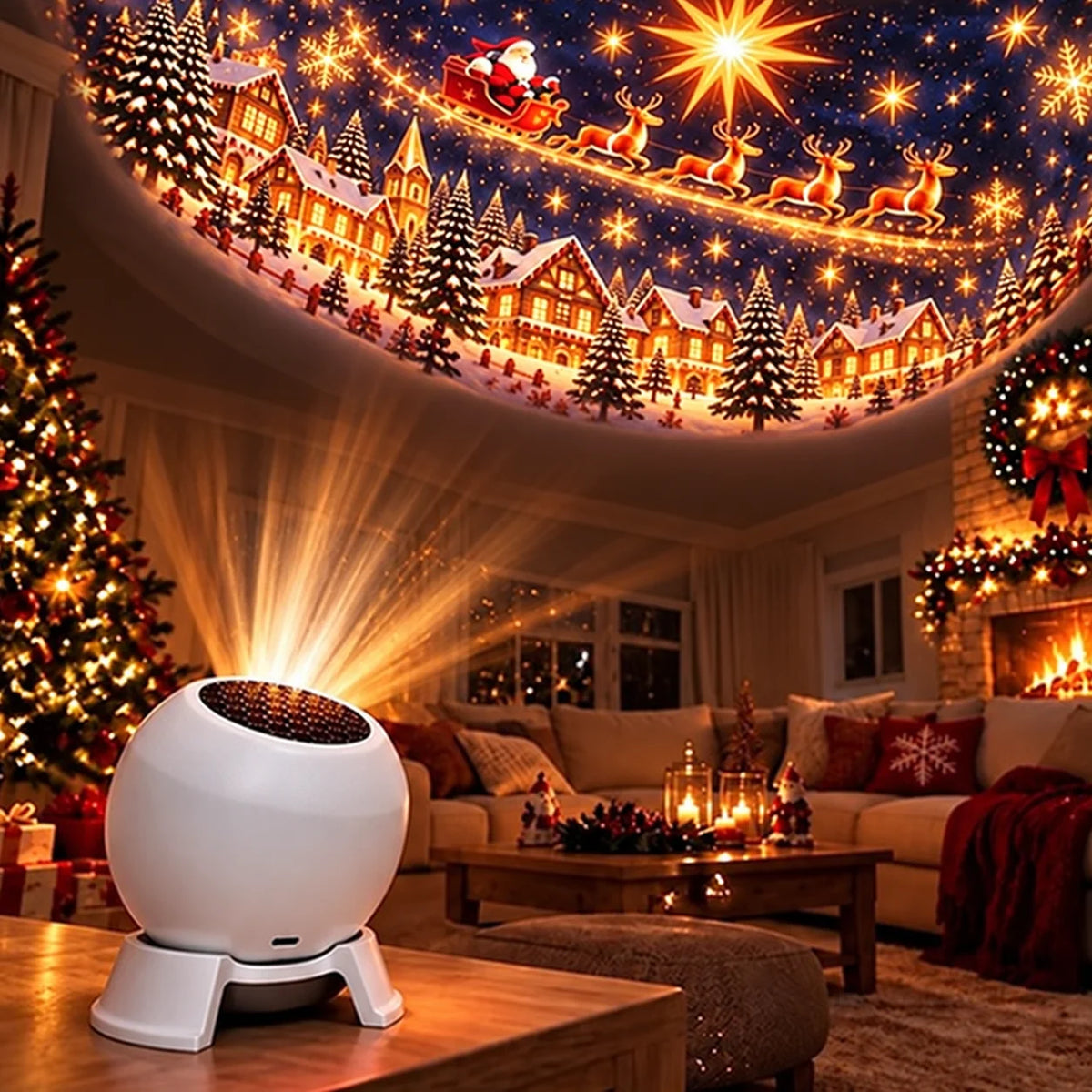Christmas Projection Light USB Powered Wall & Ceiling Projector
