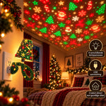 Christmas Projector Light 6 Festive Patterns USB-Powered LED