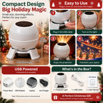 Christmas Projector Light USB Powered Wall & Ceiling Projections
