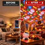 Christmas Projector Moving Motifs USB Powered Indoor Use