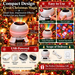 Christmas Projector Moving Motifs USB Powered Indoor Use