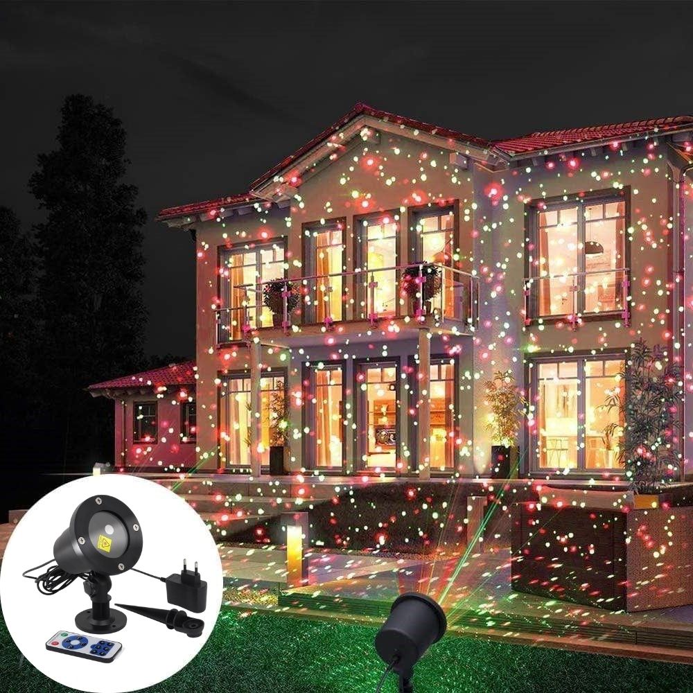 Christmas Projector Outdoor Weather-Resistant Moving Patterns Wide Coverage