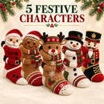 Christmas Socks 3D Knitted Hugging Character Design