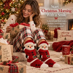 Christmas Socks 3D Knitted Hugging Character Design