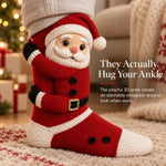 Christmas Socks 3D Knitted Hugging Character Design