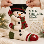 Christmas Socks 3D Knitted Hugging Character Design
