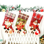 Christmas Stocking Extra-Large Soft Durable Fabric Hanging Loop