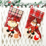 Christmas Stocking Extra-Large Soft Durable Fabric Hanging Loop