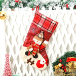 Christmas Stocking Extra-Large Soft Durable Fabric Hanging Loop