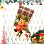 Christmas Stocking Extra-Large Soft Durable Fabric Hanging Loop