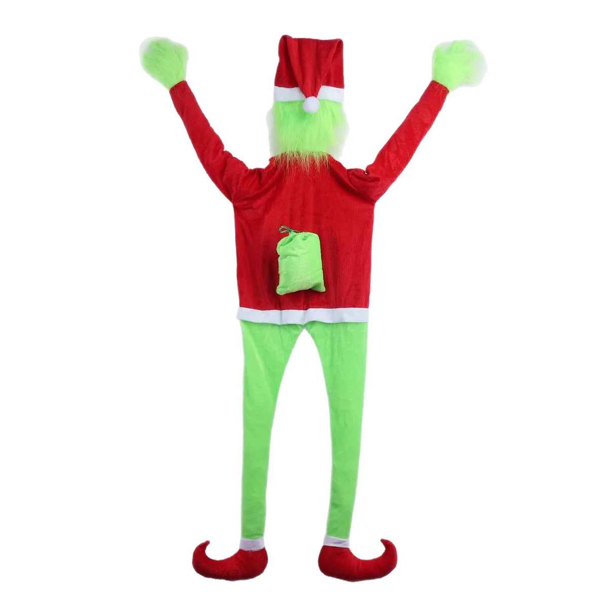 Christmas Stocking Grinch Design Spacious Durable Soft Fabric