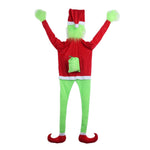 Christmas Stocking Grinch Motif Spacious Soft Fabric & Loop
